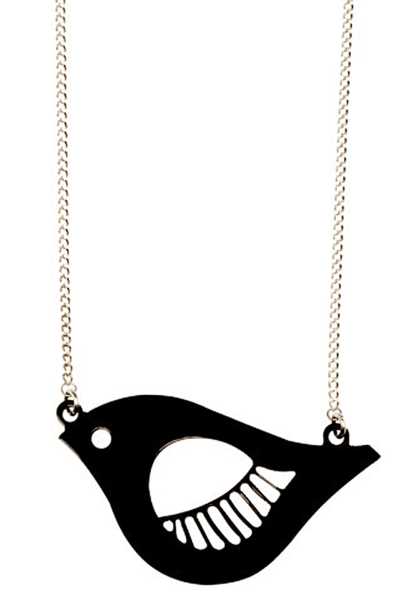 Mint Elsa The Bird Plexi Nacklace - Nero Uomo Moda Necklace (I8338)